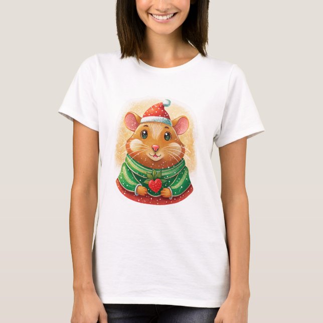 Santa Mouse Kärlek Women's T-Shirt (Framsida)