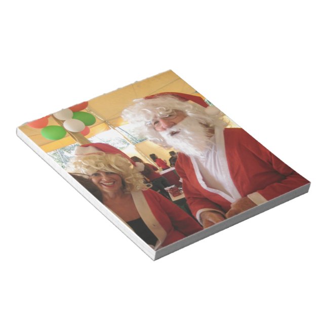 Santa & Mrs Claus God Firande - Festive Anteckningsblock (Vinklad)