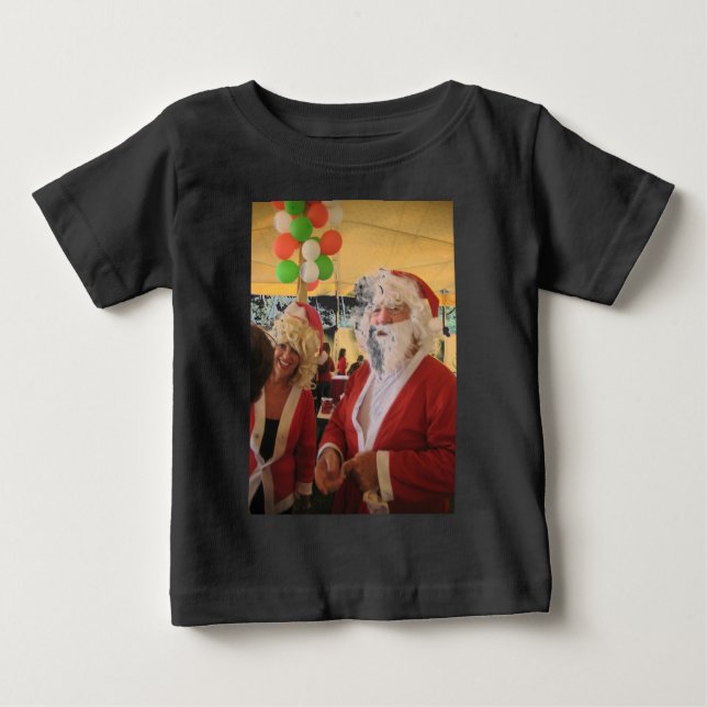 Santa & Mrs Claus God Firande - Festive Tee (Framsida)