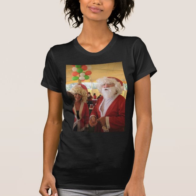 Santa & Mrs Claus God Firande - Festive Tee (Framsida)