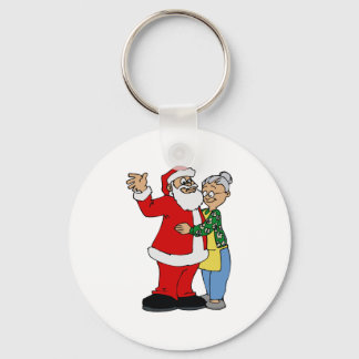 Santa & Mrs Claus Nyckelring