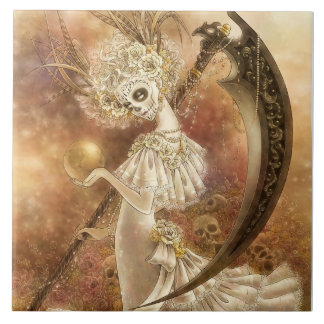 Santa Muerte belägger med tegel Kakelplatta