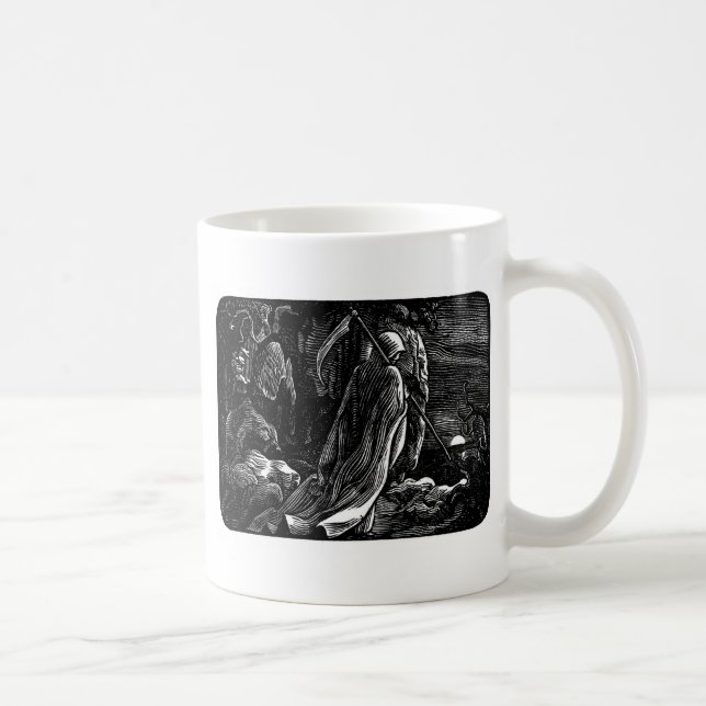 Santa Muerte (den mexicanska grymma reaperen) Kaffemugg (Höger)