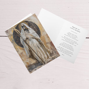 Santa Muerte Divine Guidance & Protection Prayer Kort