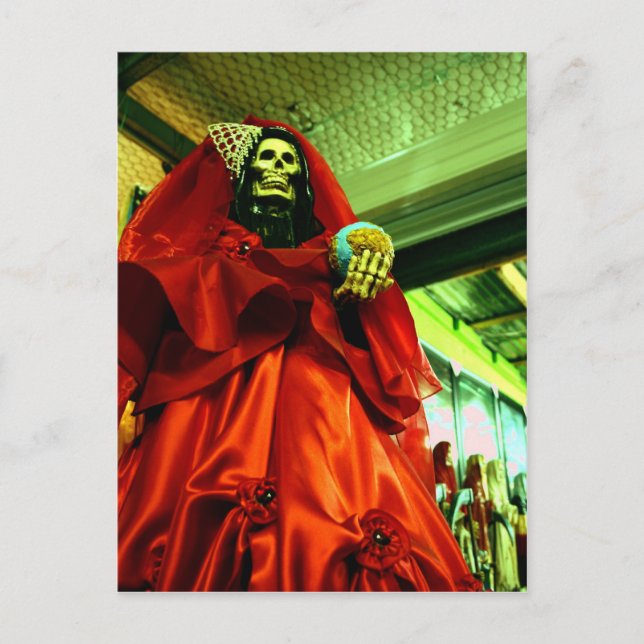 Santa Muerte Helg Vykort (Framsida)