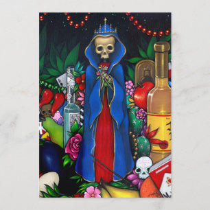 Santa Muerte INVITATIONS Day of the dead Inbjudningar