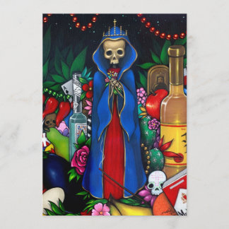 Santa Muerte INVITATIONS Day of the dead Inbjudningar
