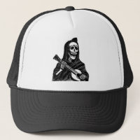 Santa Muerte med gitarren circa tidiga 1900s