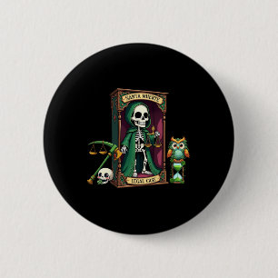 Santa Muerte med Grönt Cloak Help with Legal Knapp