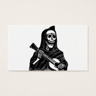 Santa Muerte (mexicansk grym Reaper) som leker Visitkort