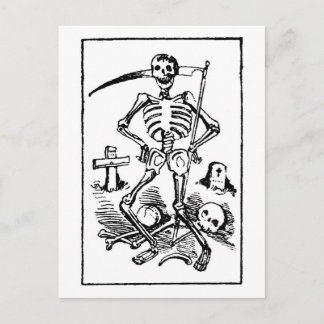 Santa Muerte, mexikansk grim Reaper c. tidigt 1900 Vykort