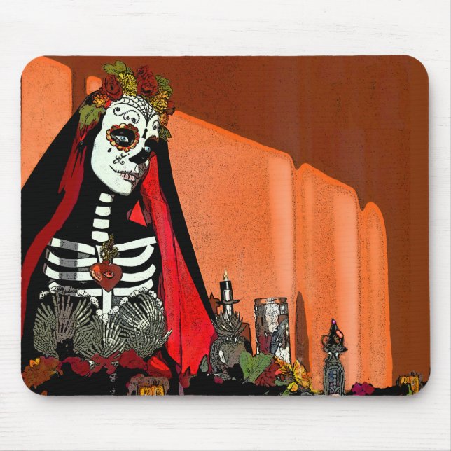 Santa Muerte Mousepad Musmatta (Framsidan)