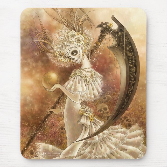 Santa Muerte Mousepad Musmatta (Framsidan)