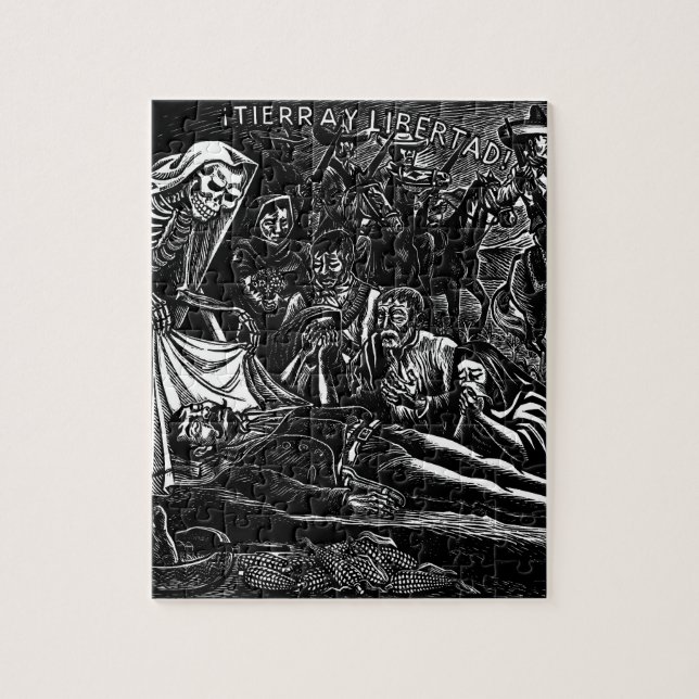 Santa Muerte och soldaten C. Mexico 1951 Pussel (Vertikal)