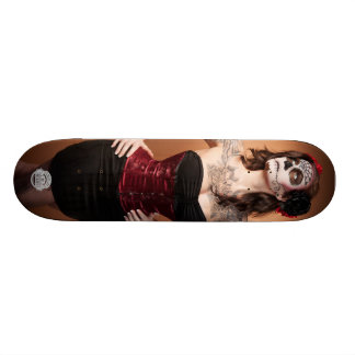 Santa Muerte Old School Skateboard Bräda 18 Cm