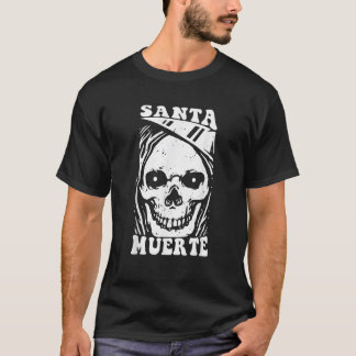 Santa Muerte Skull Död Skeleton Mexiko Mexikanskt T Shirt