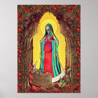 Santa Muerte Tarot - Heligan Död Poster