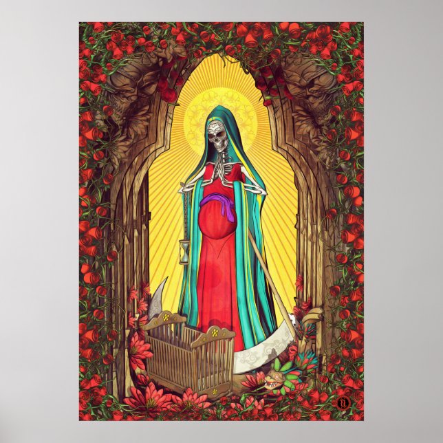 Santa Muerte Tarot - Heligan Död Poster (Framsidan)