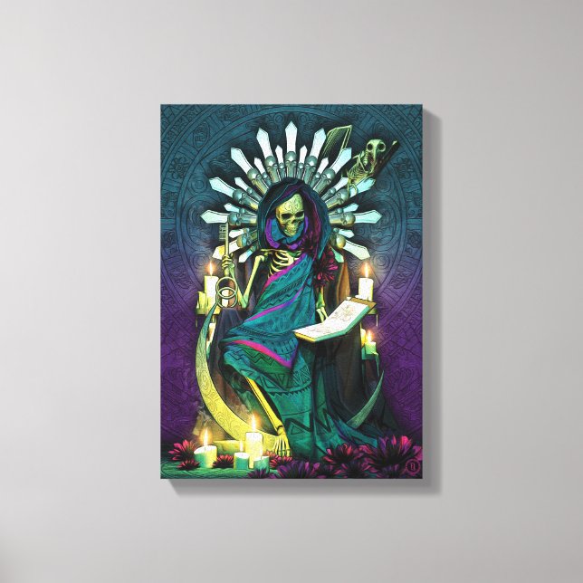 Santa Muerte Tarot - Högt högpris Canvastryck (Framsida)