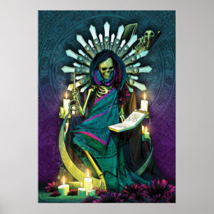 Santa Muerte Tarot - Högt högpris Poster