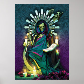 Santa Muerte Tarot - Högt högpris Poster