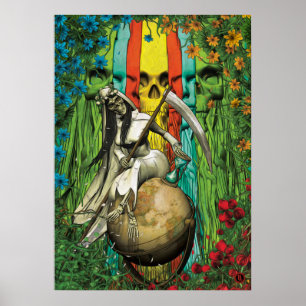 Santa Muerte Tarot - världen Poster