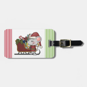 Santa mus med sleden bagagebricka