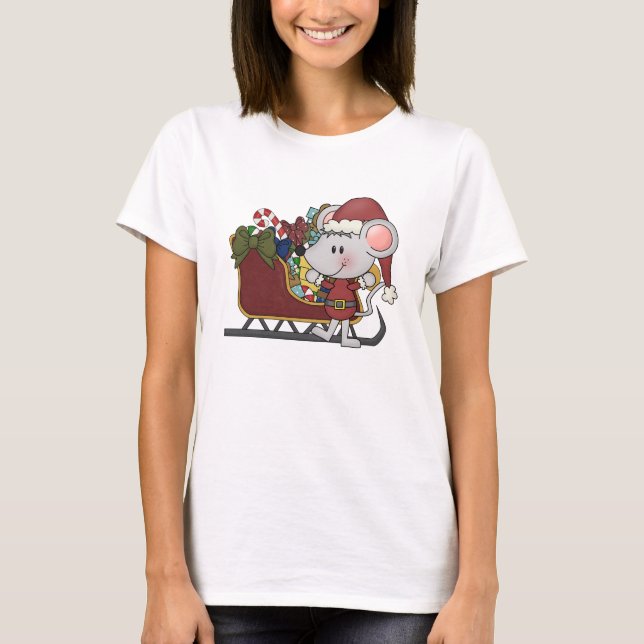 Santa mus med sleden tröja (Framsida)
