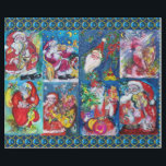 SANTA, MUSICAL CHRISTMAS NIGHT PARTY PRESENTPAPPER<br><div class="desc">Bulgan Lumini (c) samlar in fina och färgstarka julmålningar med jultomtinstrument och musikinstrument</div>