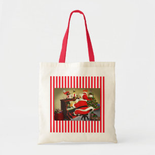 Santa Musician-jultomten Tygkasse