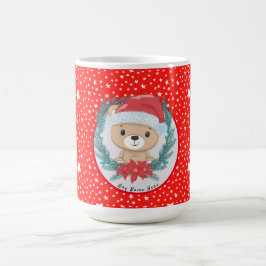 Santa Nalle Red and White Star-jul Kaffemugg