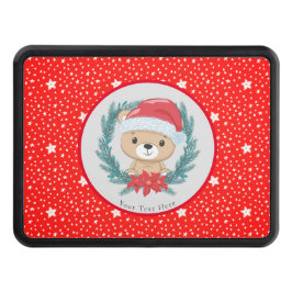 Santa Nalle Red and White Stars jul Dragkroksskydd