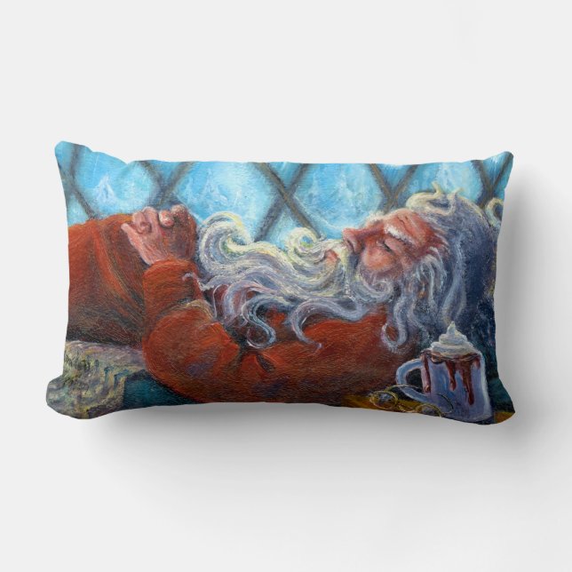’Santa Napping’ Pillow Lumbarkudde (Framsida)