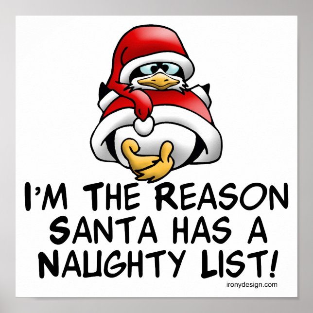 Santa Naughty List Poster (Framsidan)