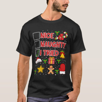 Santa Naughty Vuxen humor Collection T Shirt
