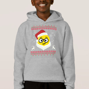 Santa Nerd Ögon Smile Emoji Ugly jul Tee Shirt