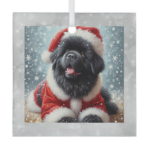 Santa Newf Valp Julgransprydnad