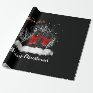 Santa Newfoundland par God jul Hund Gift Presentpapper