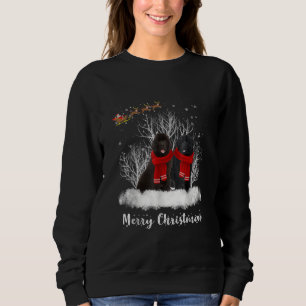 Santa Newfoundland par God jul Hund Gift T Shirt