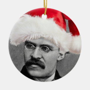 Santa Nietzsche ateistprydnad Julgransprydnad Keramik