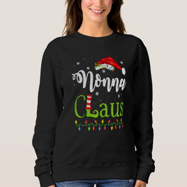 Santa Nonna Claus-julmatchningsfamiljen T Shirt (Framsida)