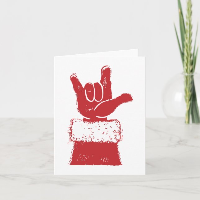 Santa notecards helgkort (Framsida)