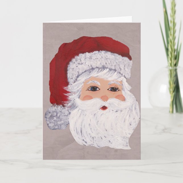 Santa noterar kortet helgkort (Framsida)