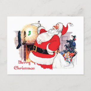 Santa Notification Baby på vägen Postcard Helg Vykort
