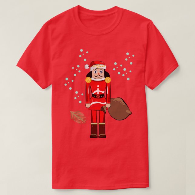 Santa Nutcracker-jul T Shirt (Design framsida)