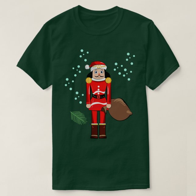 Santa Nutcracker-jul T Shirt (Design framsida)