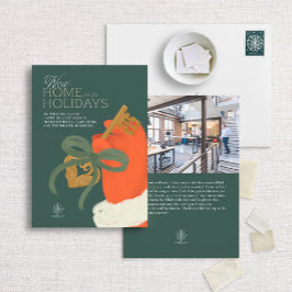 Santa Nyckel New Home Hälsning Julkort