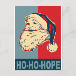 Santa obama ho-ho-hope helg vykort