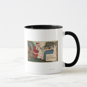 Santa observera sova barn mugg
