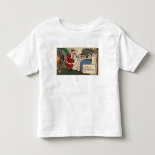 Santa observera sova barn t-shirt